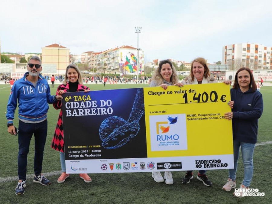Rumo, Cooperativa de Solidariedade Social Recebe receita da Taça Cidade do Barreiro