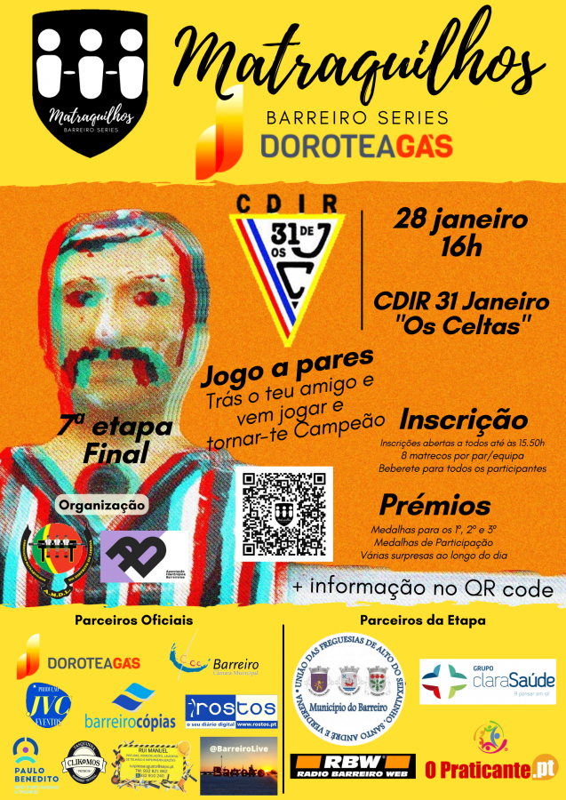 Matraquilhos Barreiro Series Dorotea Gás 7ª e última etapa no 31 de janeiro “Os Celtas”