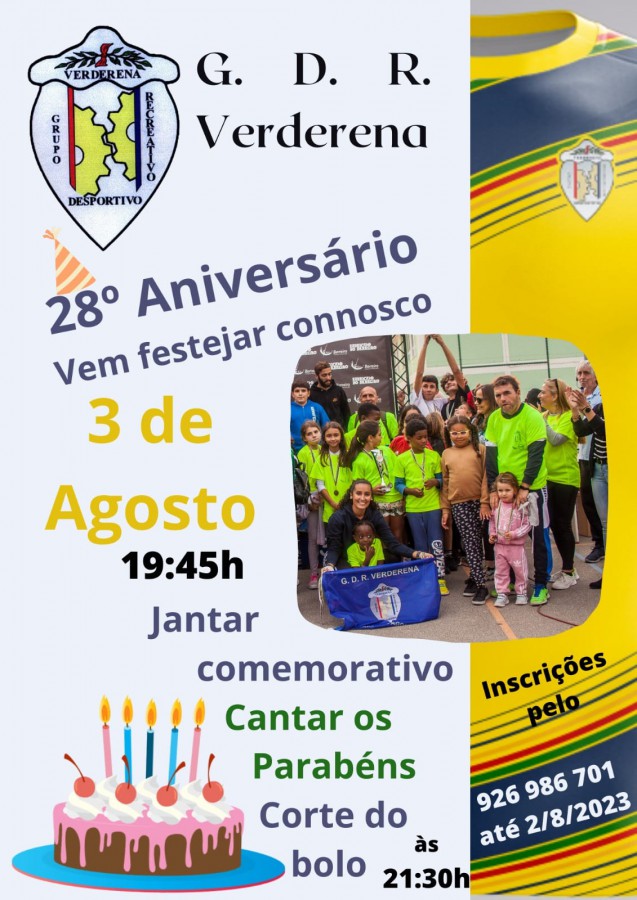BARREIRO - Grupo Desportivo Recreativo da Verderena Comemora 28° Aniversário