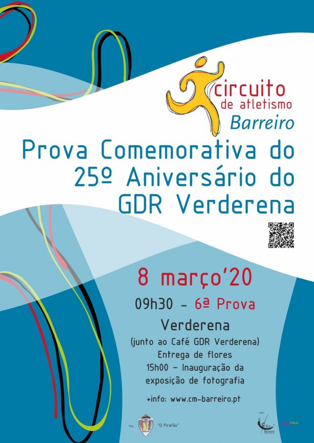Circuito de Atletismo do Barreiro Prova do Grupo Desportivo e Recreativo da Verderena .Comemorativa do 25º Aniversário