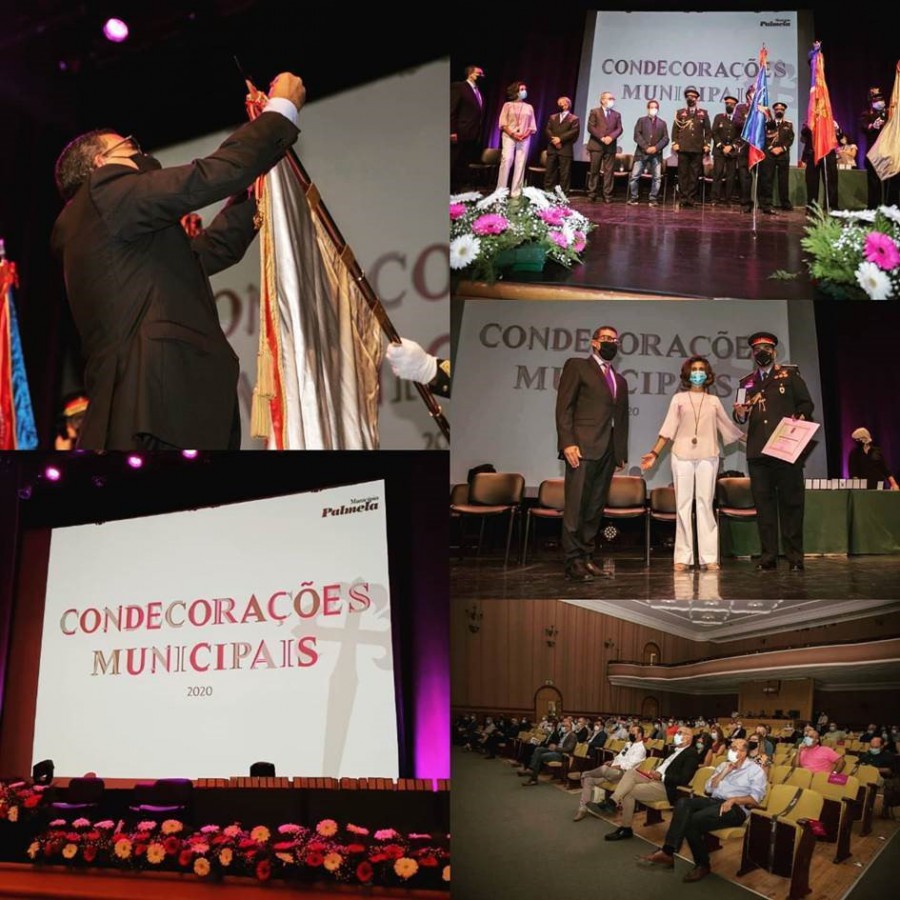 Condecorações Municipais BOMBEIROS DE ÁGUAS DE MOURA RECEBEM A MAIS ALTA CONDECORAÇÃO DO MUNICÍPIO DE PALMELA