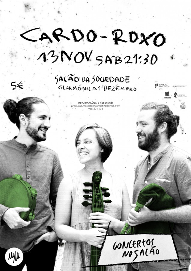 Sociedade Filarmónica 1º de Dezembro - Montijo Espectáculo com Cardo-Roxo - grupo de música tradicional portuguesa