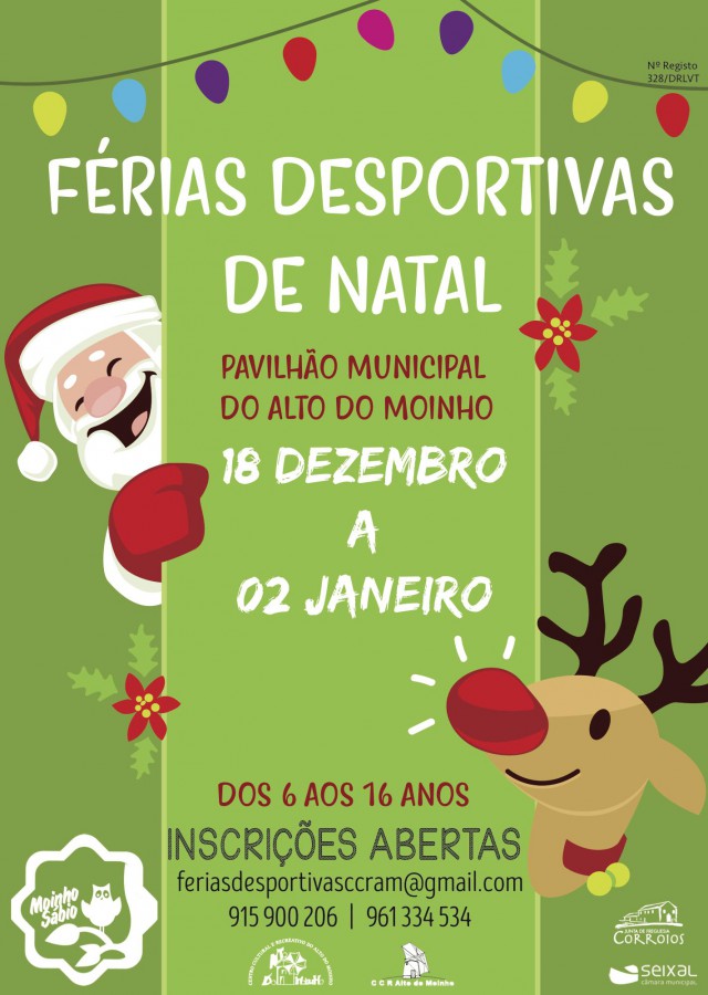 Seixal - Férias Desportivas do CCR Alto do Moinho Inscrição está aberta a todos os interessados.