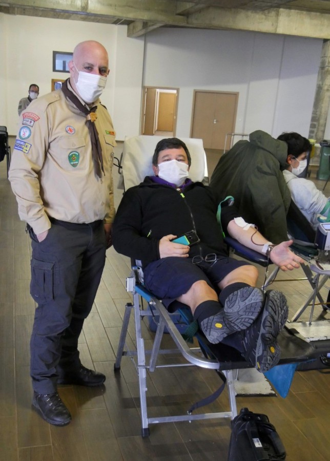 Barreiro – Colheita de Sangue na Igreja Paroquial de Santo André. Apesar do frio, os resultados obtidos foram bastante bons.