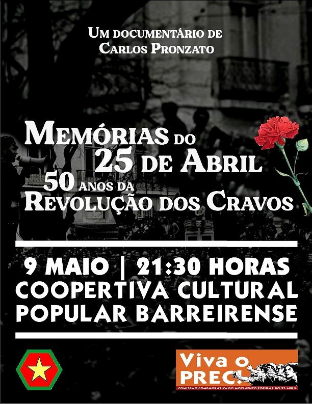 BARREIRO – Na Cooperativa Cultural Popular Barreirense Hoje lançamento do livro «A Cadeia do Forte de Peniche» de Rosalina Carmona . Dia 9 de maio – 15 horas