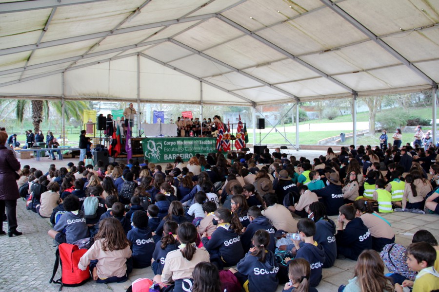 No Parque da Cidade cerca de 400 escuteiros Celebraram o 86º aniversário da da fundação do CNE no Barreiro