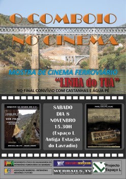 Mostra de Cinema Ferroviário Comboio no cinema 2 com convivio de castanha e água pé