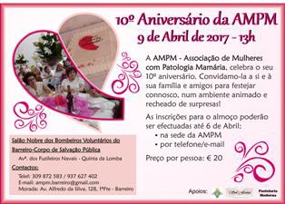 Barreiro - AMPM Associação de Mulheres com Patologia Mamária Almoço comemorativo do 10º. aniversário