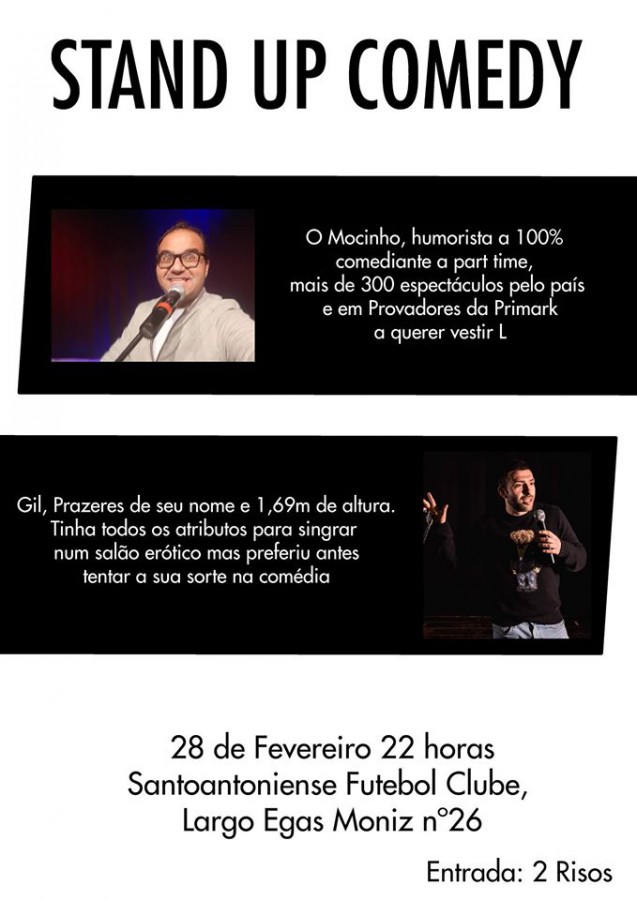 Barreiro - No Santoantoniense Futebol Clube Espectáculo de Stand up