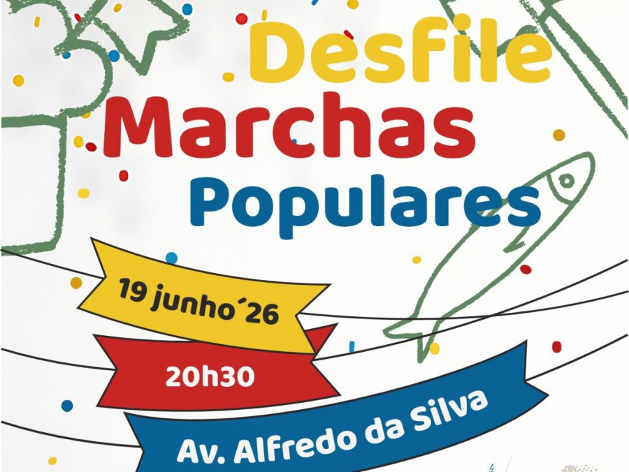 BARREIRO - Na Avenida Alfredo da Silva junto ao Mercado 1.º de Maio Marchas Populares ao Barreiro do Movimento Associativo