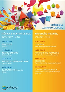 Em Grândola Município de Grândola Promove Animação de Verão no Jardim 1º de Maio