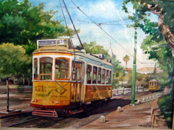 Na Galeria Municipal do Barreiro Exposição de Pintura a Aguarela de Caldeira Martins