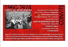 Cooperativa Cultural Popular Barreirense Apresentação do livro: “CANTO de INTERVENÇÃO - 1960-1974”