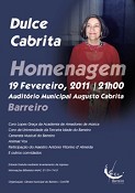 Galardão Barreiro Reconhecido, Área da Cultura, 1998 Homenagem à cantora lírica Dulce Cabrita