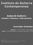 Instituto de Guitarra Contemporanea em Setúbal Abertura de Inscrições Gratuitas até ao final do mês de Outubro
