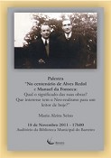 Maria Alzira Seixo na Biblioteca Municipal do Barreiro Palestra sobre obra de Alves Redol e Manuel da Fonseca