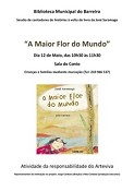 Sessão de contadores de histórias no Barreiro Tema «Maior Flor do Mundo» do livro de José Saramago