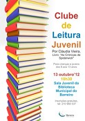 Inscrições abertas para Clube de Leitura Juvenil na Sala Juvenil da Biblioteca Municipal do Barreiro