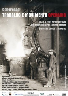 BARREIRO CONGRESSO «TRABALHO E MOVIMENTO OPERÁRIO» Organização recebe propostas de comunicação