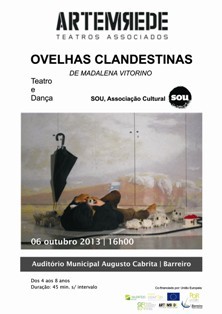 Auditório Municipal Augusto Cabrita - Barreiro Espetáculo de teatro e dança «Ovelhas Clandestinas»