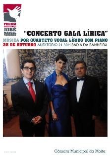 Gala Lírica no Fórum Cultural na Baixa da Banheira - Moita Concerto dirigido a maiores de seis anos