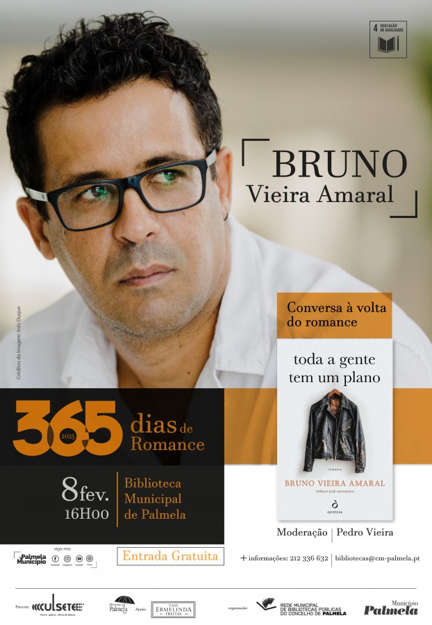Na Biblioteca Municipal de Palmela Bruno Vieira Amaral abre “365 Dias de Romance” 2025