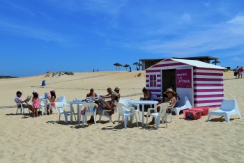 GRÂNDOLA - BIBLIOTECA NA PRAIA EM MELIDES E NO CARVALHAL Jornais Diários, Livros e Revistas para ler à beira mar