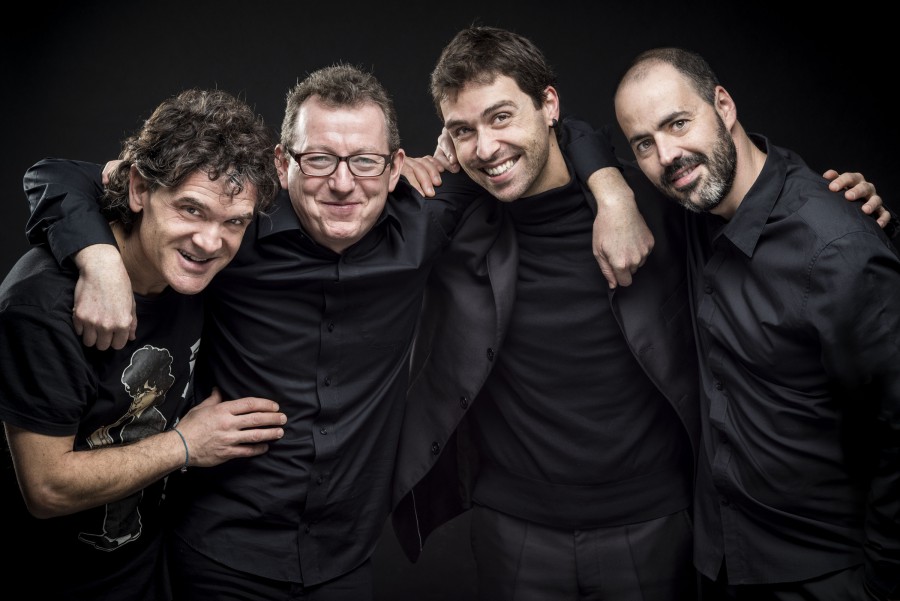 Na Igreja de Santiago em Palmela BROS quartet com o compositor John Costa