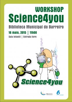 Na sala infantil da Biblioteca Municipal do Barreiro WORKSHOP SCIENCE4YOU