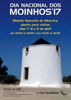 Dia Nacional dos Moinhos no Barreiro Moinho Nascente de Alburrica aberto para visitas