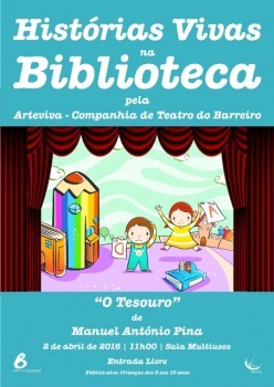 Barreiro - Leitura encenada pela ArteViva Comemora Dia Internacional do Livro Infanti
