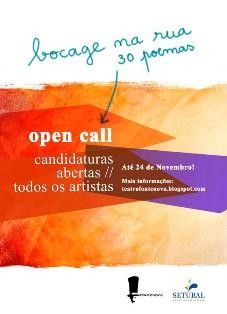 Setúbal - Bocage na Rua - 30 Poemas / Open Call Comemorações dos 250 anos do nascimento de Bocage