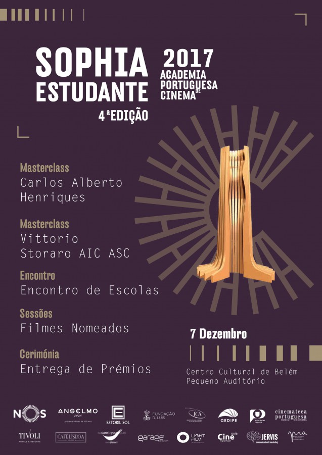 Academia Portuguesa de Cinema promove masterclass e divulga nomeados.
