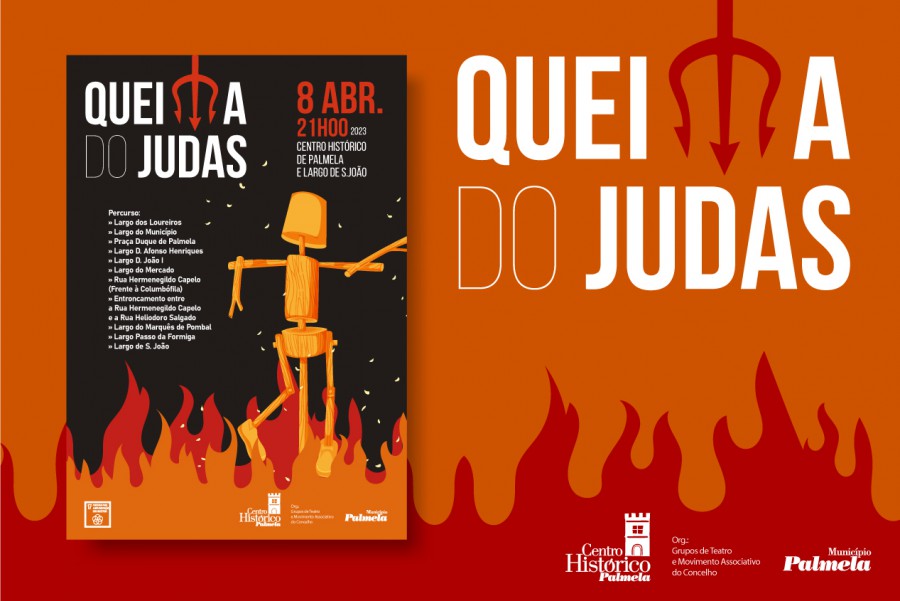 No Centro Histórico de Palmela Há “Queima do Judas” . No dia 8 de abril