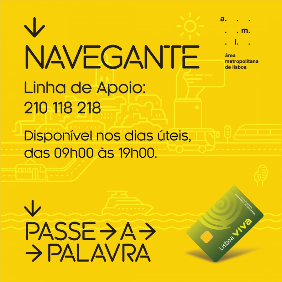 Já pode requerer o seu NAVEGANTE Família Agregado familiar com o mesmo domicílio fiscal situado num dos 18 municípios da AML.