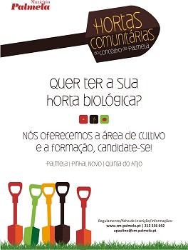Palmela - Inscrições até 11 de abril Cãmara dinamiza Projeto de Hortas Comunitárias do Concelho
