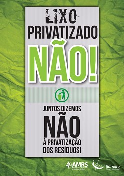 Município do Barreiro acionista da AMARSUL «Não se revê nesta concretização do Governo» de privatização da EGF