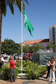 Dia Mundial do Ambiente em Setúbal Bandeira Verde no início das comemorações