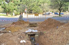 Substituição da rede de abastecimento de água em Setúbal entre a Comenda e a Praia da Figueirinha