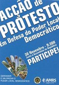 Autarcas do Distrito de Setúbal na Acção de Protesto «Pela Defesa do Poder Local Democrático» junto à Assembleia da República