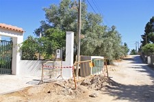 Zona do Vale de Mulatas no limite do concelho de Setúbal rede de abastecimento de água