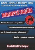 Jornada de Luta Descentralizada - Pelo Poder Local Democrático Hoje manifestação em Setúbal contra a Extinção de Freguesias