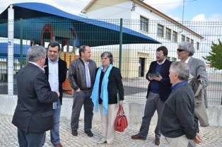 Executivo Municipal de Montijo Visita Canha