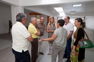 Moita - Escola e Parque Urbano da Fonte da Prata Executivo da Câmara Municipal visita obras em Alhos Vedros