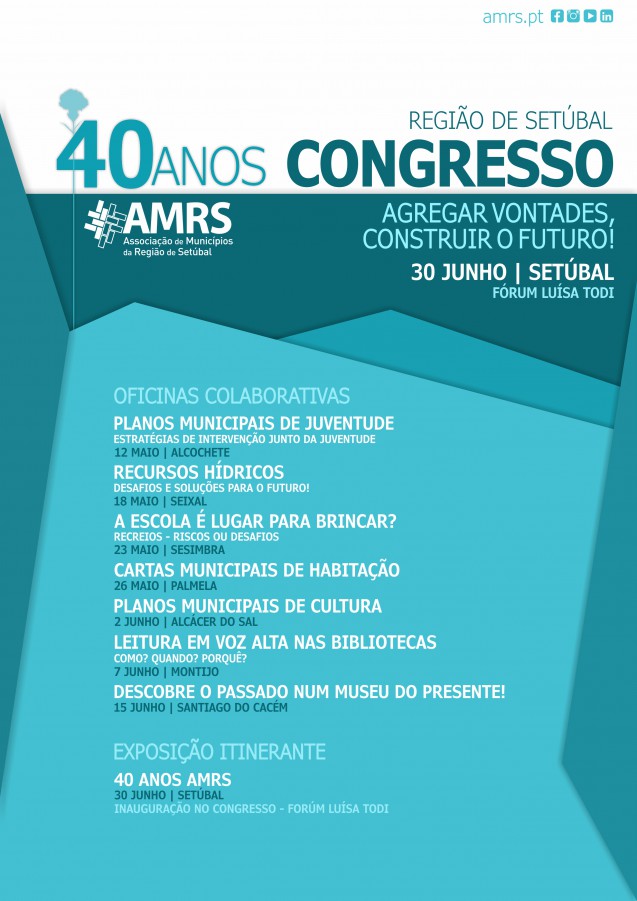 AMRS - Associação de Municípios da Região de Setúbal Celebra 40 anos de atividade sob lema “Agregar Vontades, Construir o Futuro”