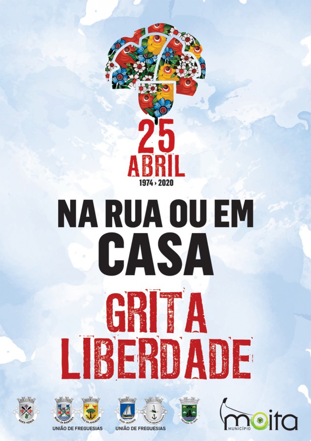 Concelho da Moita celebra 25 de Abril com cultura Apela à população para à janela cantar «Grândola, Vila Morena» e o Hino Nacional.