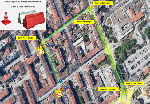 BARREIRO - Interdição da circulação rodoviária por período de 22 dias Troço na Av. Dom Afonso Henriques entre Rua Dom João IV e Av. do Bocage.