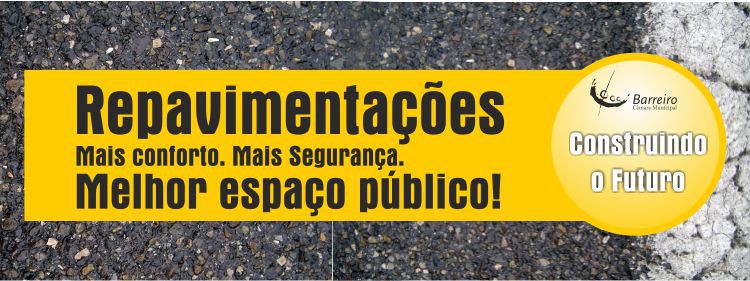 Barreiro - Repavimentação das Ruas Condicionamento de trânsito