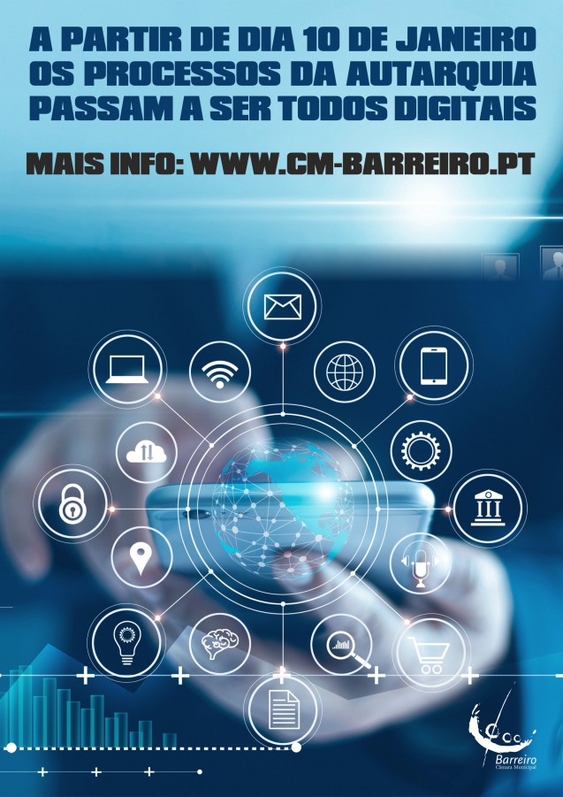 Barreiro investe na desmaterialização para melhorar serviço a munícipes Entrega de processos em formato digital a partir de 10 de janeiro
