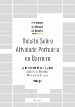 Barreiro - Iniciativa dirigida a toda a população Atividade Portuária em Debate